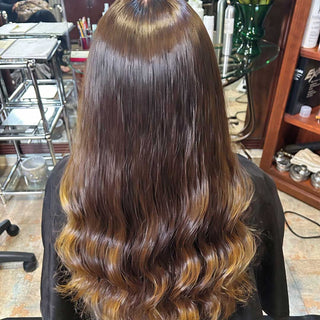 Hydrated hair after Kostume Purifier Micelar liquid mask treatment